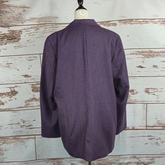 Pendleton Wool Blazer Purple Size 14 - Picture 3 of 6